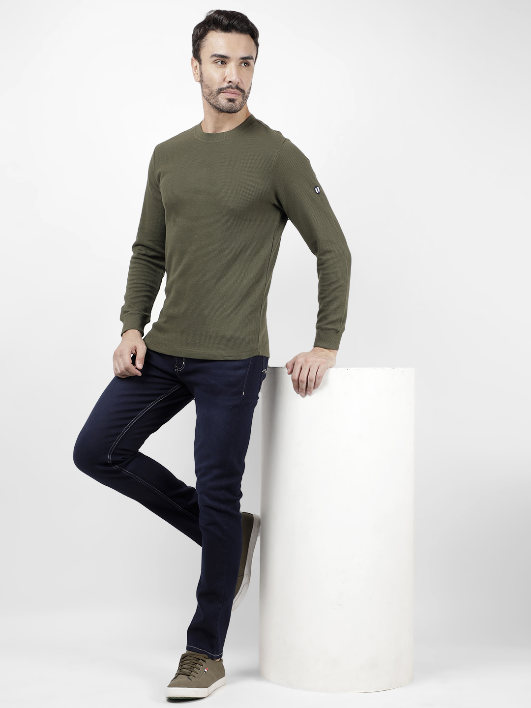 Numero Uno Men Solid Navy Jeans